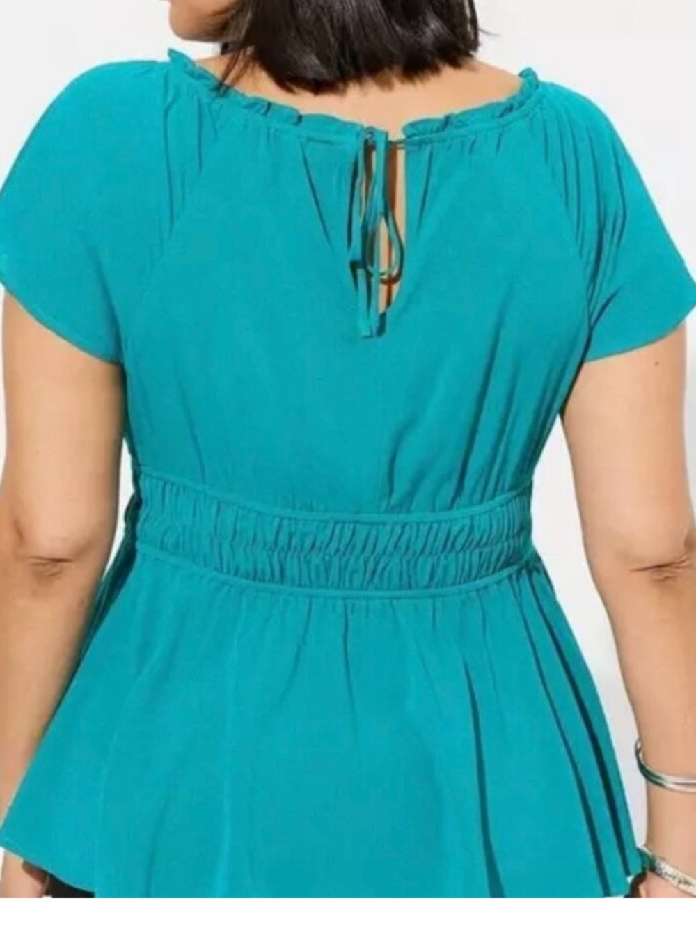 Torrid shirt babydoll gauze top - Picture 2 of 11
